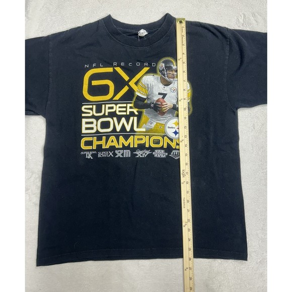 Pittsburgh Steelers 6X Super Bowl Champions Big Ben Graphic T-Shirt Size Large - Picture 5 of 6